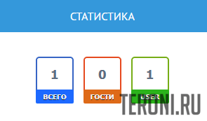 Скрипт статистики онлайн в цветном виде для uCoz