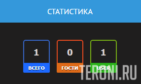 Скрипт статистики онлайн в цветном виде для uCoz