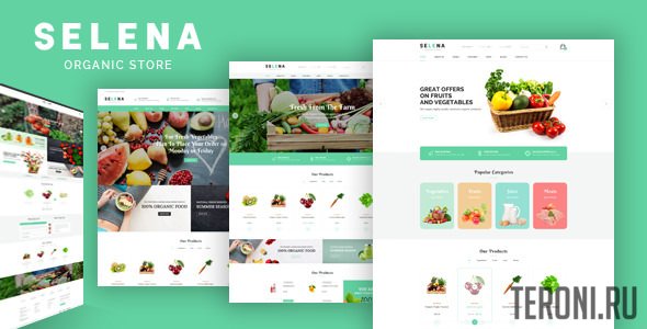 Шаблон интернет-магазина органики Prestashop - Selena