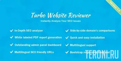 Скрипт SEO анализа сайта Turbo Website Reviewer v1.2 Rus