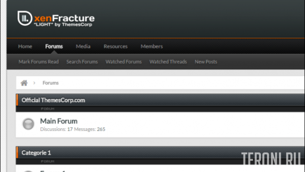 XenFracture Light v1.5.7.0 - стиль для XenForo