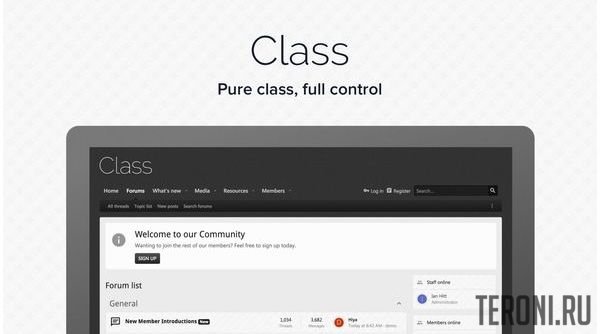 Минималистический стиль для XenForo - Class 2.1.1.1.0
