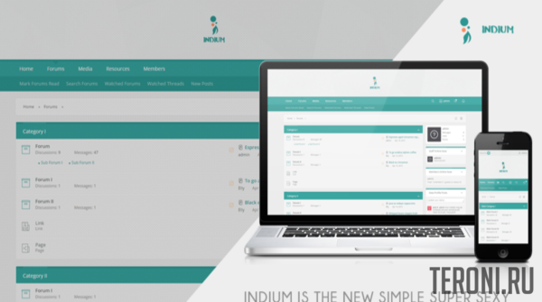 Простой премиум стиль для XenForo 2 - Indium 2.0.10