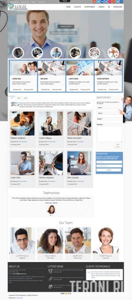 Адаптивный бизнес шаблон Joomla 2.5-3.9 - Loeze