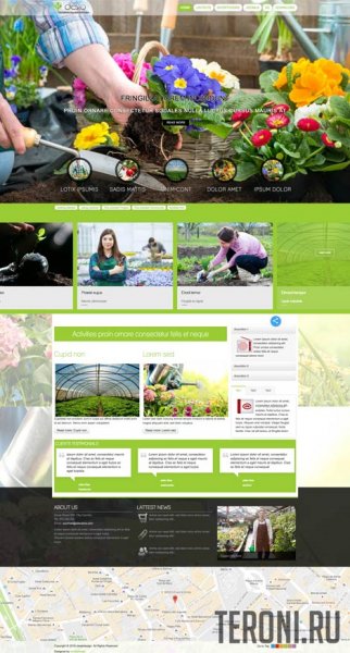 Адаптивный шаблон Joomla 2.5-3.9 садоводство - Desto