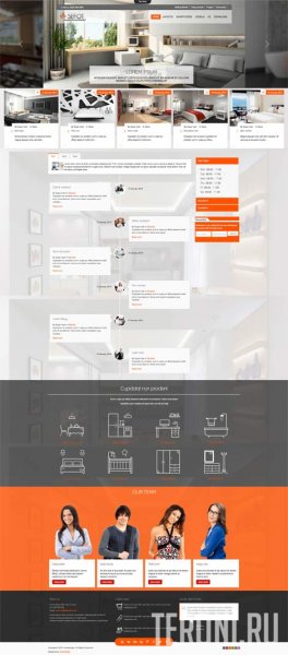 Адаптивный шаблон Joomla 2.5-3.9 дизайн и интерьер - Sefot