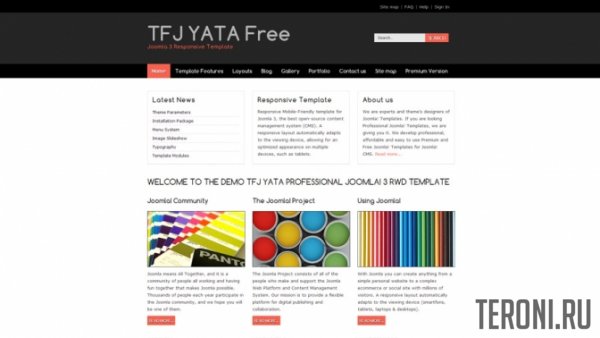 Адаптивный шаблон Joomla 3.9 - TFG Yata