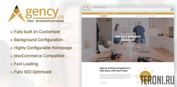 WordPress шаблон бизнес-агентства Agency Lite