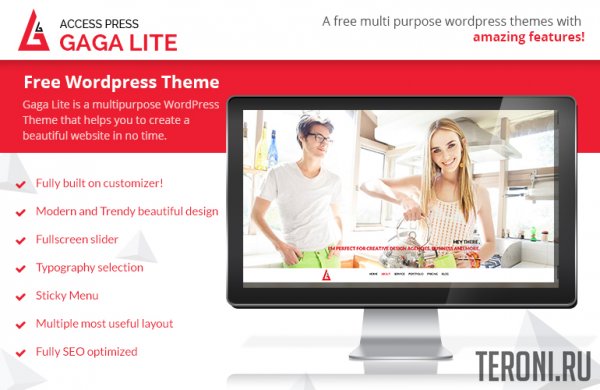 Премиум шаблон WordPress - Gaga Lite