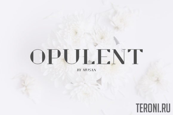 Шрифт Opulent