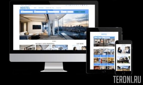 Адаптивный Drupal шаблон на тему недвижимости - Hostel