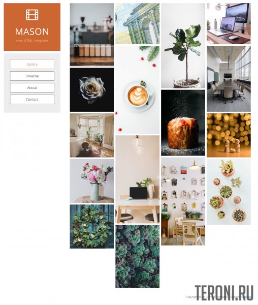 HTML шаблон сайта Mason