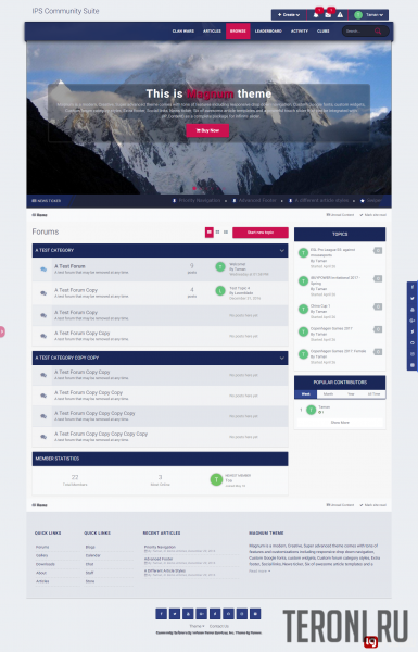 Светлый стиль для форума IPS Community Suite 4.2 - Magnum Theme 4.1.5