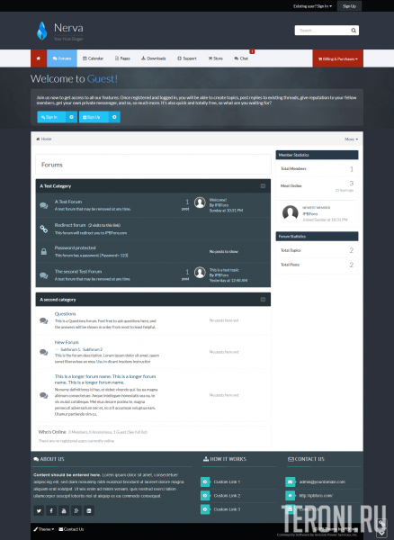 Многофункциональный стиль Nerva 2.0.7 для форума IPS 4.3