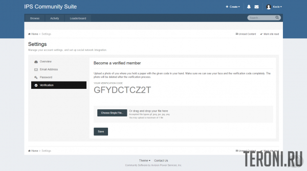 Верификация пользователей для IPS 4 - (itzverified) member verification 4.2.3