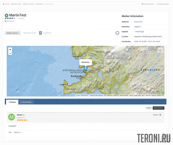 Местоположение пользователей для IPS 4.4 - Member Map 3.6.1