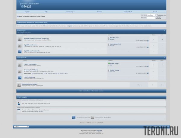 Стиль DigitalVB vbNext для форума vBulletin 3.8.х
