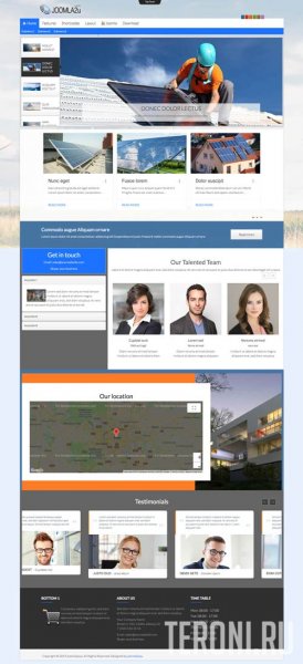 Строительный шаблон Joomla 3.9 - Solar-Energy