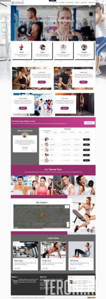 Фитнес шаблон Joomla 3.9 - Fitness-Gym