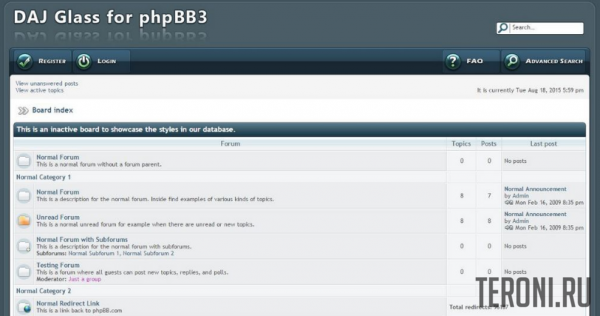 Светлый стиль DAJ Glass 2 для phpBB 3.0.х