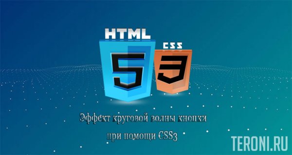 Кнопка с эффектом круговой волны на чистом CSS