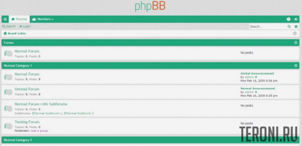 Светлый стиль Simplicity для phpBB 3.1.х