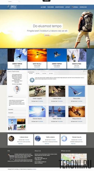 Спортивный шаблон Joomla 3.9 - Sports Joomla