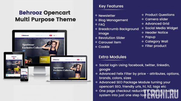 Шаблон для OpenCart 3 — Behrooz