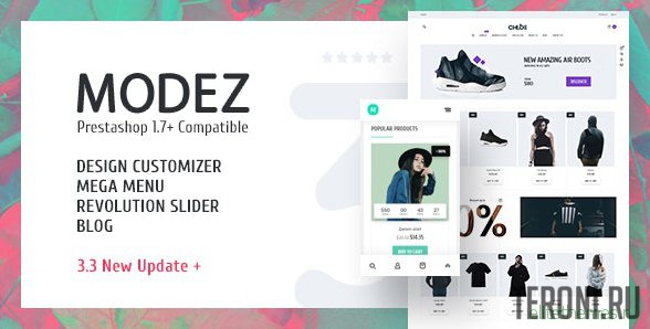 Шаблон для Prestashop — MODEZ v3.3