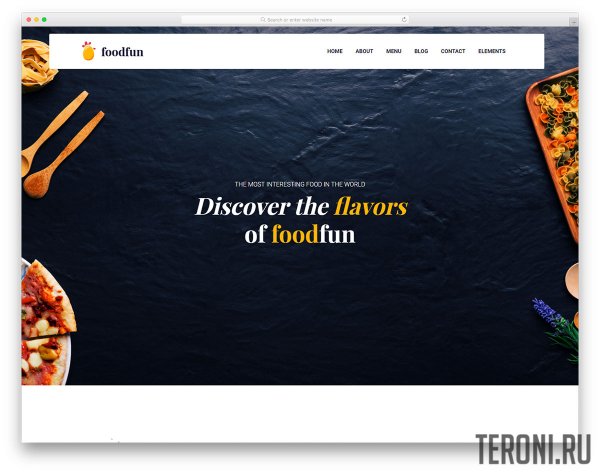 HTML шаблон для сайта пиццерии — Foodfun