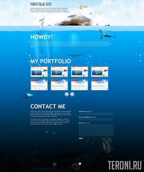 HTML шаблон сайта о животных — Marine Animal