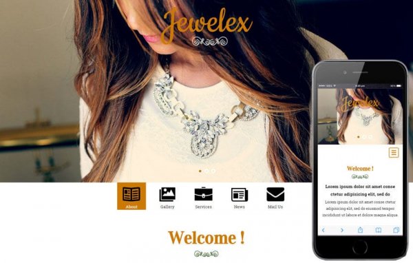 HTML шаблон ювелирного сайта — Jewelex