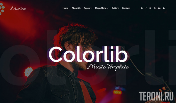 HTML шаблон для музыкального сайта — Musica