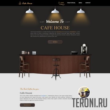 Cafe House — тематический HTML шаблон для сайта кафе