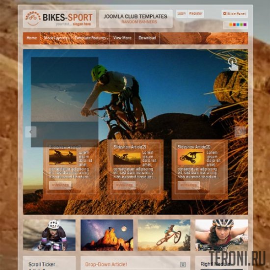 Bikes Sport – отличный спортивный шаблон Joomla 3