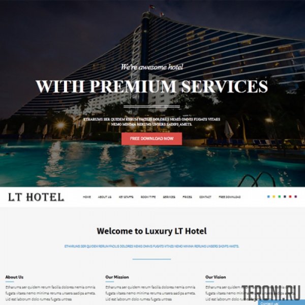 Hotel - туристический Joomla 3 шаблон от LTheme