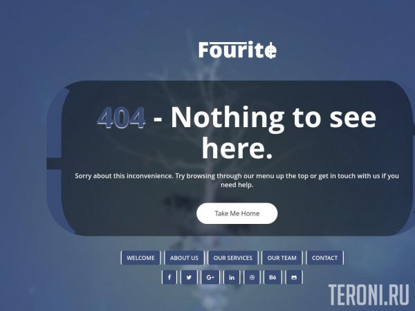 Адаптивная страница ошибки 404 — Fourite