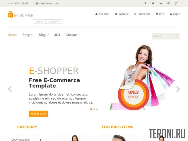 HTML шаблон интернет-магазина — E-Shopper