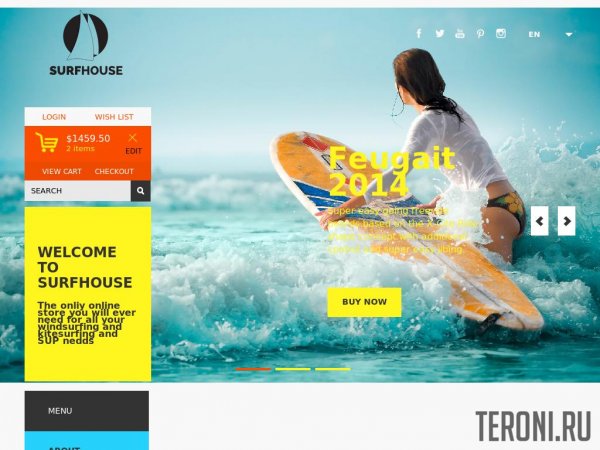 HTML шаблон интернет-магазина — Surfhouse