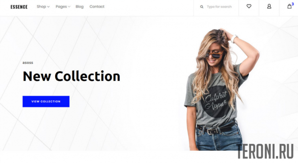 HTML шаблон интернет-магазина — Essence