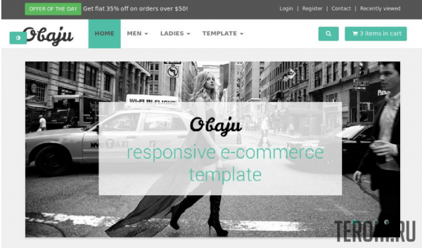 HTML шаблон интернет-магазина — Obaju