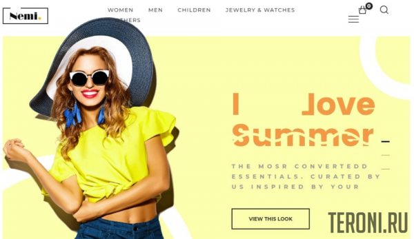 HTML шаблон интернет-магазина — Nemi