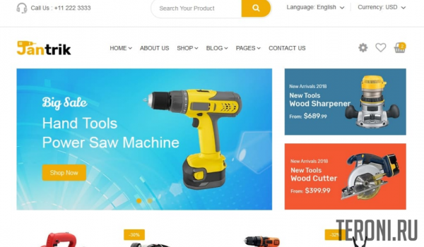 HTML шаблон интернет-магазина — Jantrik