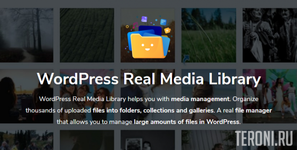 Продвинутый редактор медиафайлов WordPress – Real Media Library v4.8.5 NULLED