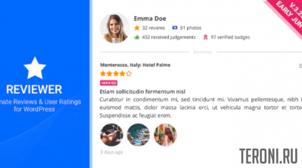 Плагин отзывов для WordPress Reviewer – v3.23.0 NULLED