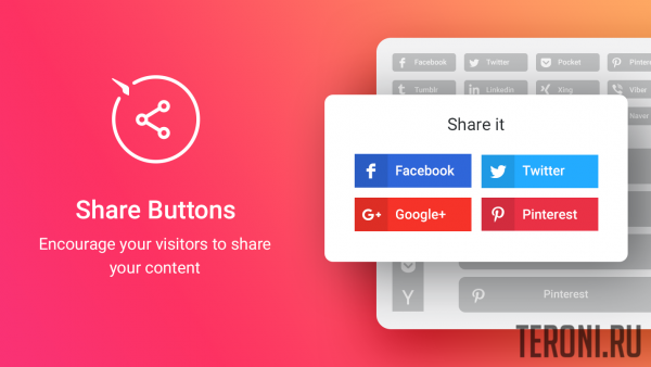 Кнопки поделиться в соц. сетях для WordPress – WordPress Social Share Plugin v1.2.0