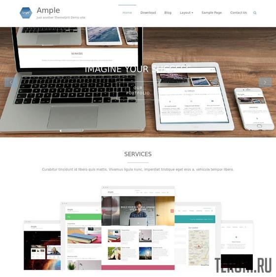 Адаптивный бизнес шаблон WordPress — Ample