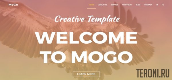 Bootstrap шаблон портфолио — MoGo