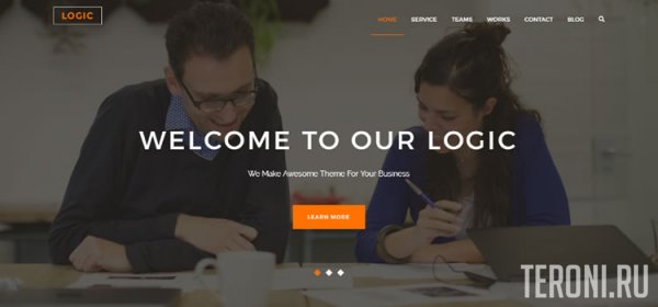 Bootstrap шаблон Landing Page — Logic