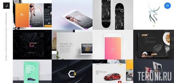 Bootstrap шаблон для портфолио — Dribbble Feed Portfolio